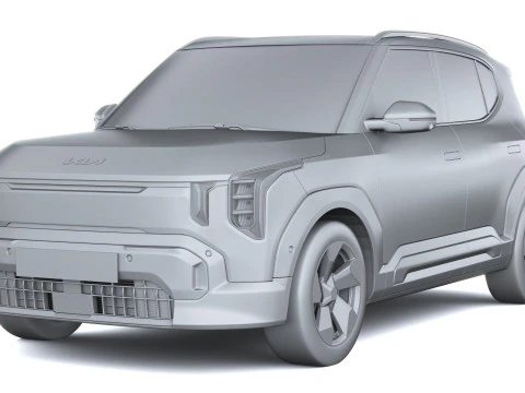 किआ EV2 2027 3D मॉडल