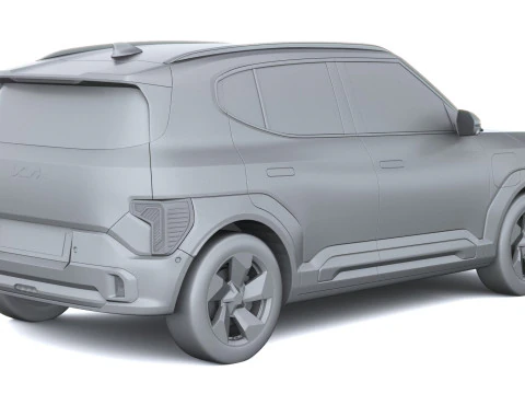 किआ EV2 2027 3D मॉडल