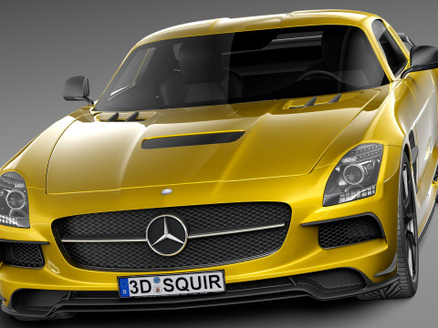 Mercedes-Benz SLS AMG Black 2013 3D Model