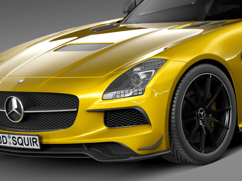 Mercedes-Benz SLS AMG Black 2013 3D Model