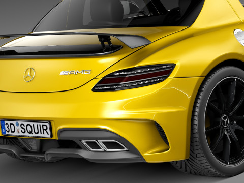 Mercedes-Benz SLS AMG Black 2013 3D Model