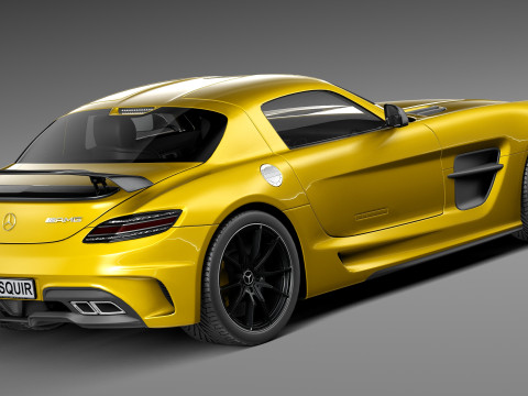 Mercedes-Benz SLS AMG Black 2013 3D Model