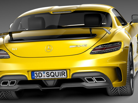 Mercedes-Benz SLS AMG Black 2013 3D Model