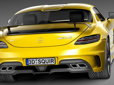 Mercedes-Benz SLS AMG Black 2013 3D Model
