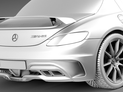 Mercedes-Benz SLS AMG Black 2013 3D Model