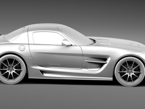 Mercedes-Benz SLS AMG Black 2013 3D Model