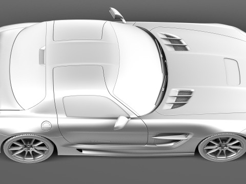 Mercedes-Benz SLS AMG Black 2013 3D Model