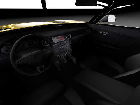 Mercedes-Benz SLS AMG Black 2013 3D Model