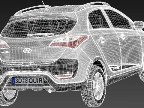 Hyundai HB20X 2013 3D Model