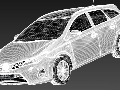 Toyota Auris Touring Sports 2013 3D Model