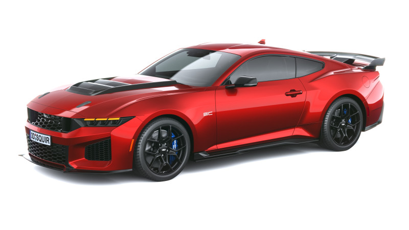 Mustang Cavallo Scuro SC 2026 Modello 3D .c4d .max .obj .3ds .fbx .stl .blend