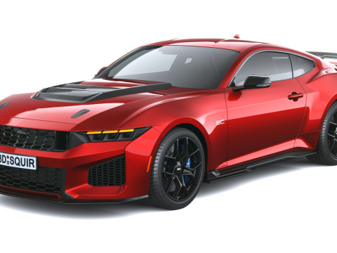 Mustang Cavallo Scuro SC 2026 Modello 3D