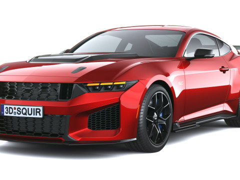 Mustang Cavallo Scuro SC 2026 Modello 3D