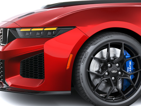 Mustang Cavallo Scuro SC 2026 Modello 3D