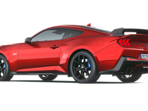 Mustang Cavallo Scuro SC 2026 Modello 3D
