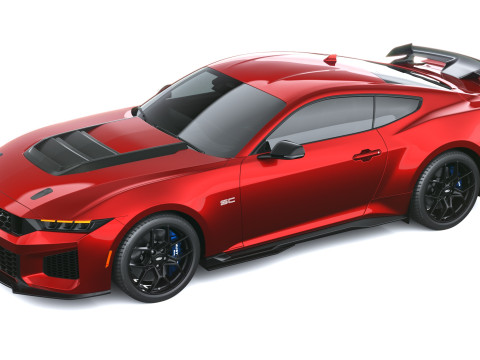 Mustang Cavallo Scuro SC 2026 Modello 3D
