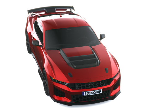 Mustang Cavallo Scuro SC 2026 Modello 3D