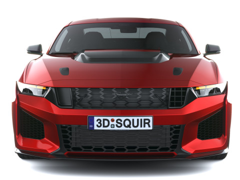 Mustang Cavallo Scuro SC 2026 Modello 3D