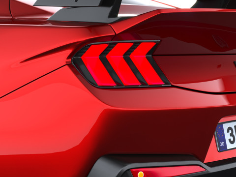 Mustang Cavallo Scuro SC 2026 Modello 3D