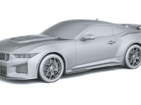 Mustang Cavallo Scuro SC 2026 Modello 3D