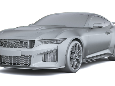 Mustang Cavallo Scuro SC 2026 Modello 3D