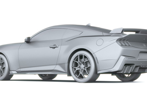 Mustang Cavallo Scuro SC 2026 Modello 3D