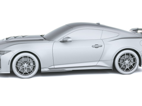 Mustang Cavallo Scuro SC 2026 Modello 3D