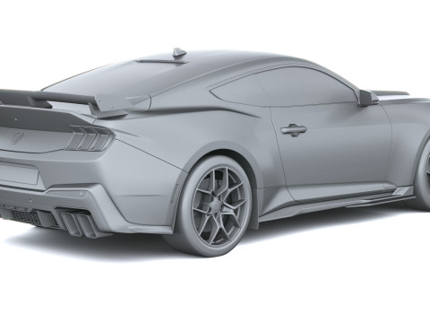 Mustang Cavallo Scuro SC 2026 Modello 3D