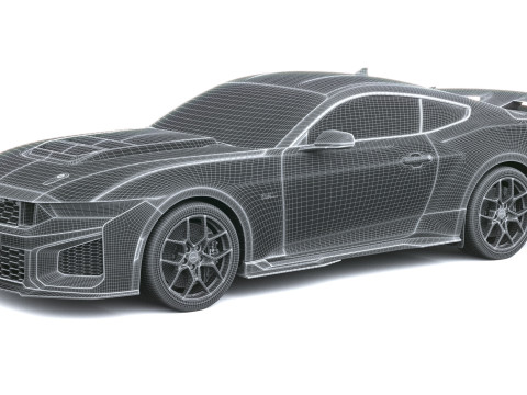 Mustang Cavallo Scuro SC 2026 Modello 3D