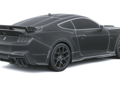Mustang Cavallo Scuro SC 2026 Modello 3D
