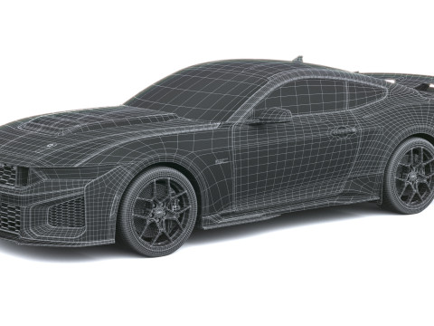 Mustang Cavallo Scuro SC 2026 Modello 3D