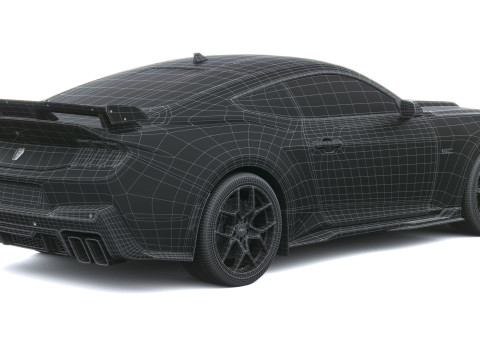 Mustang Cavallo Scuro SC 2026 Modello 3D