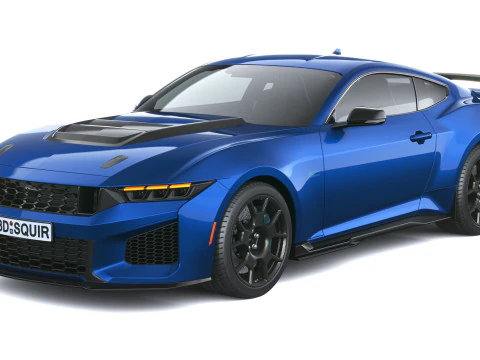 Pacchetto piste Mustang Dark Horse SC 2026 Modello 3D