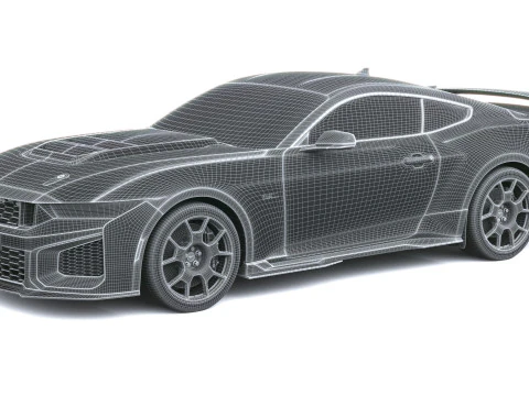 Pacchetto piste Mustang Dark Horse SC 2026 Modello 3D