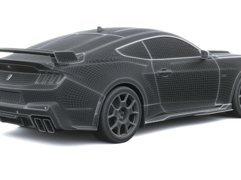 Mustang Dark Horse SC Track Pack 2026 3D Model