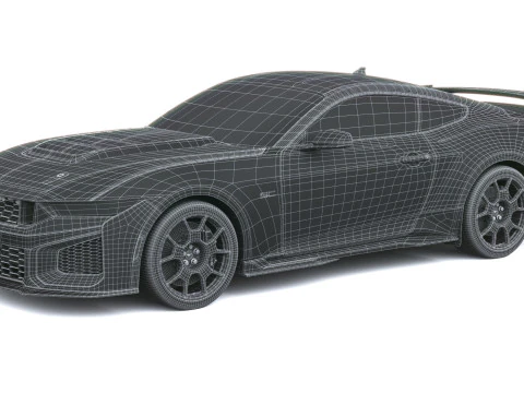 Pacchetto piste Mustang Dark Horse SC 2026 Modello 3D