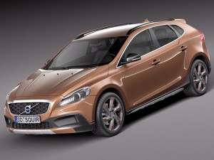 Volvo V40 Cross Country 2013 3D Model