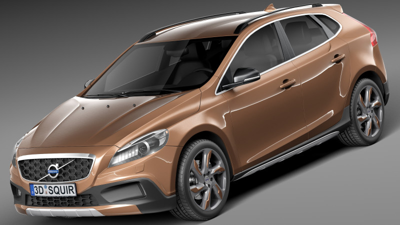 Volvo V40 Cross Country 2013 Modelo 3D .c4d .max .obj .3ds .fbx .stl .blend