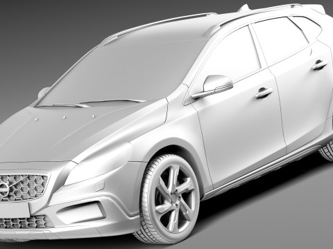 Volvo V40 Cross Country 2013 Modelo 3D