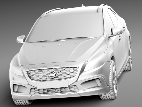 Volvo V40 Cross Country 2013 Modelo 3D