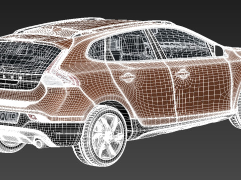 Volvo V40 Cross Country 2013 Modelo 3D