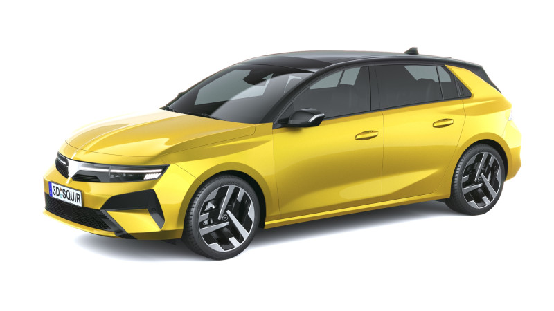 オペル アストラ 2026 3Dモデル .c4d .max .obj .3ds .fbx .stl .blend 