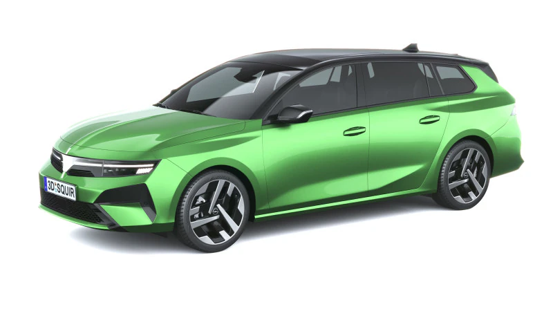 오펠 아스트라 스포츠 투어러 2026 3D 모델 .c4d .max .obj .3ds .fbx .stl .blend 