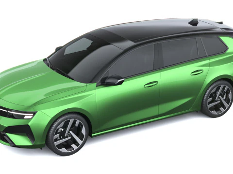 오펠 아스트라 스포츠 투어러 2026 3D 모델