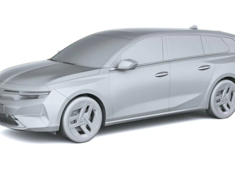 오펠 아스트라 스포츠 투어러 2026 3D 모델