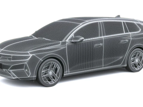 오펠 아스트라 스포츠 투어러 2026 3D 모델