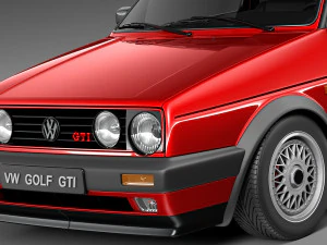 Volkswagen Golf GTI mk2 1983-1992 3D Model