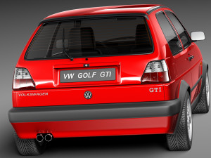 Volkswagen Golf GTI mk2 1983-1992 Modèle 3D