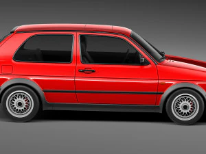 Volkswagen Golf GTI mk2 1983-1992 3D Model