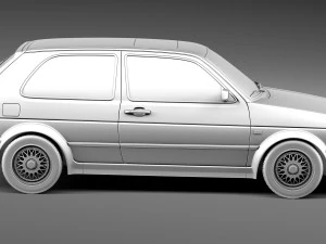 Volkswagen Golf GTI mk2 1983-1992 3D Model